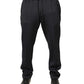 Dolce & Gabbana Black Polyester Skinny Jogger Trouser Pants