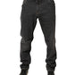 Dolce & Gabbana Dark Gray Slim Fit Cotton Men Denim Jeans