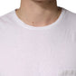 Bottega Veneta White 100% Cotton Plain Round Neck Men Shirt T-shirt
