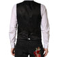 Dolce & Gabbana Black Wool Dress Men Formal Waistcoat Vest