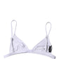 Dolce & Gabbana Top White Nylon Triangle Swimwear Beachwear Bikini