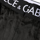 Dolce & Gabbana Black Logo Girdle High Waist Panty  Underwear