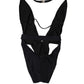 Dolce & Gabbana Black DG Nylon One-Piece Swimsuit Swimwear