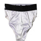 Dolce & Gabbana White Logo Brief High Waist Panty Underwear
