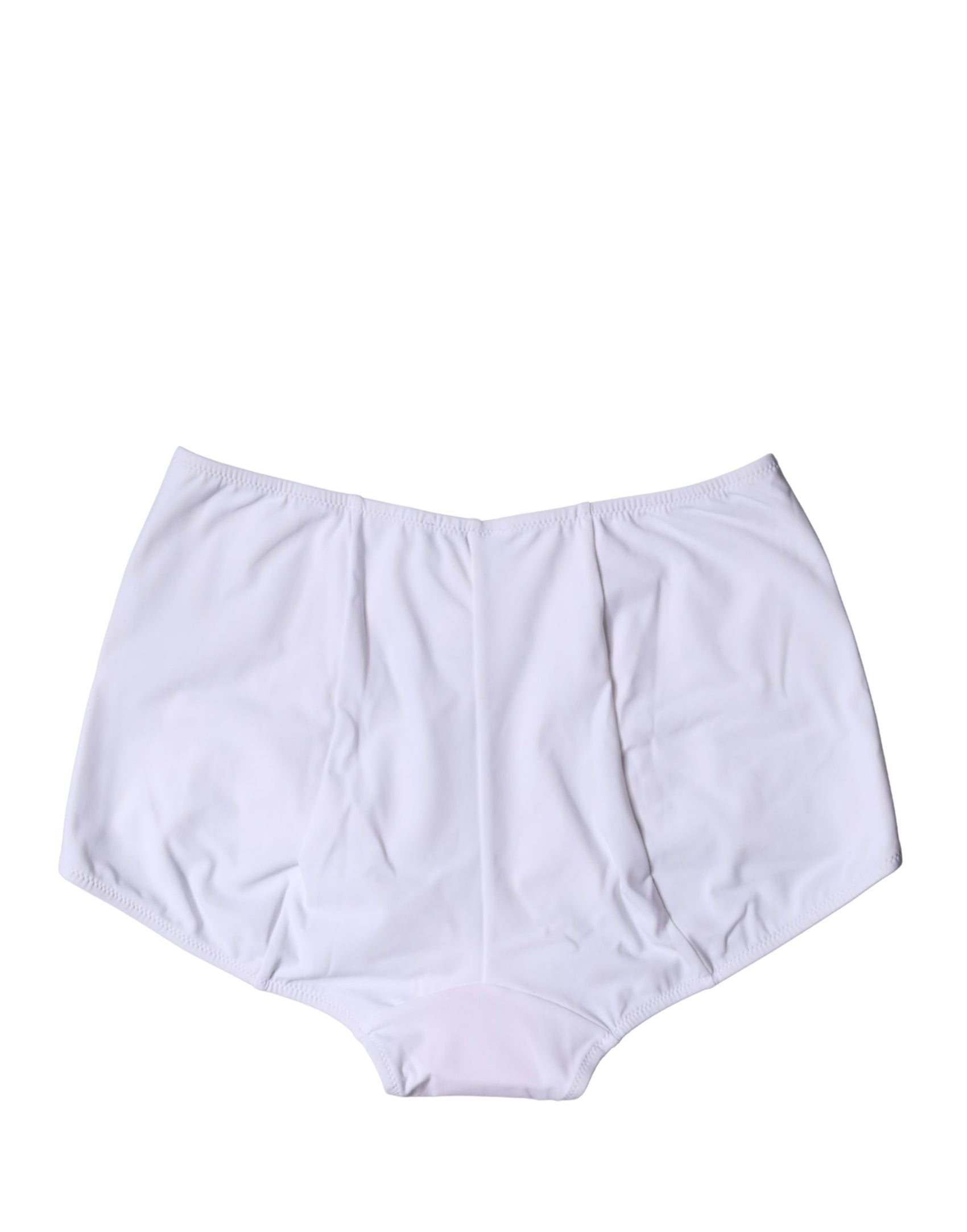 Dolce & Gabbana White Logo Girdle High Waist Panty Underwear