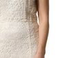 Dolce & Gabbana White Lace Viscose Sheath Long Gown Dress