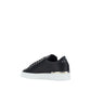Philipp Plein Black Calf Leather Bos Taurus Low Top Sneakers