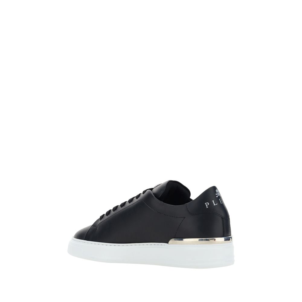 Philipp Plein Black Calf Leather Bos Taurus Low Top Sneakers