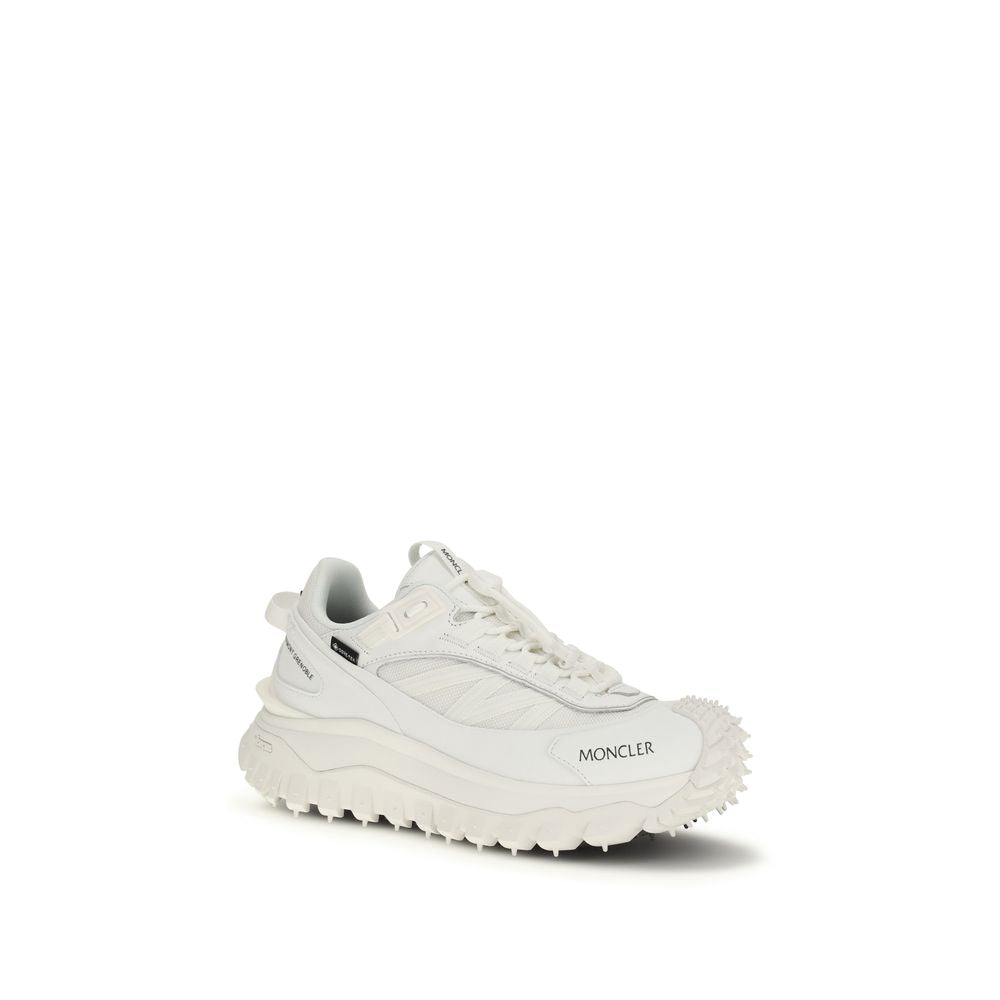 Moncler White Polyamide Athletic Sneakers