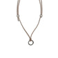 Brunello Cucinelli Black Calf Leather Bos Taurus Necklace