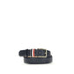 Thom Browne Blue Calf Leather Bos Taurus Regular Belt