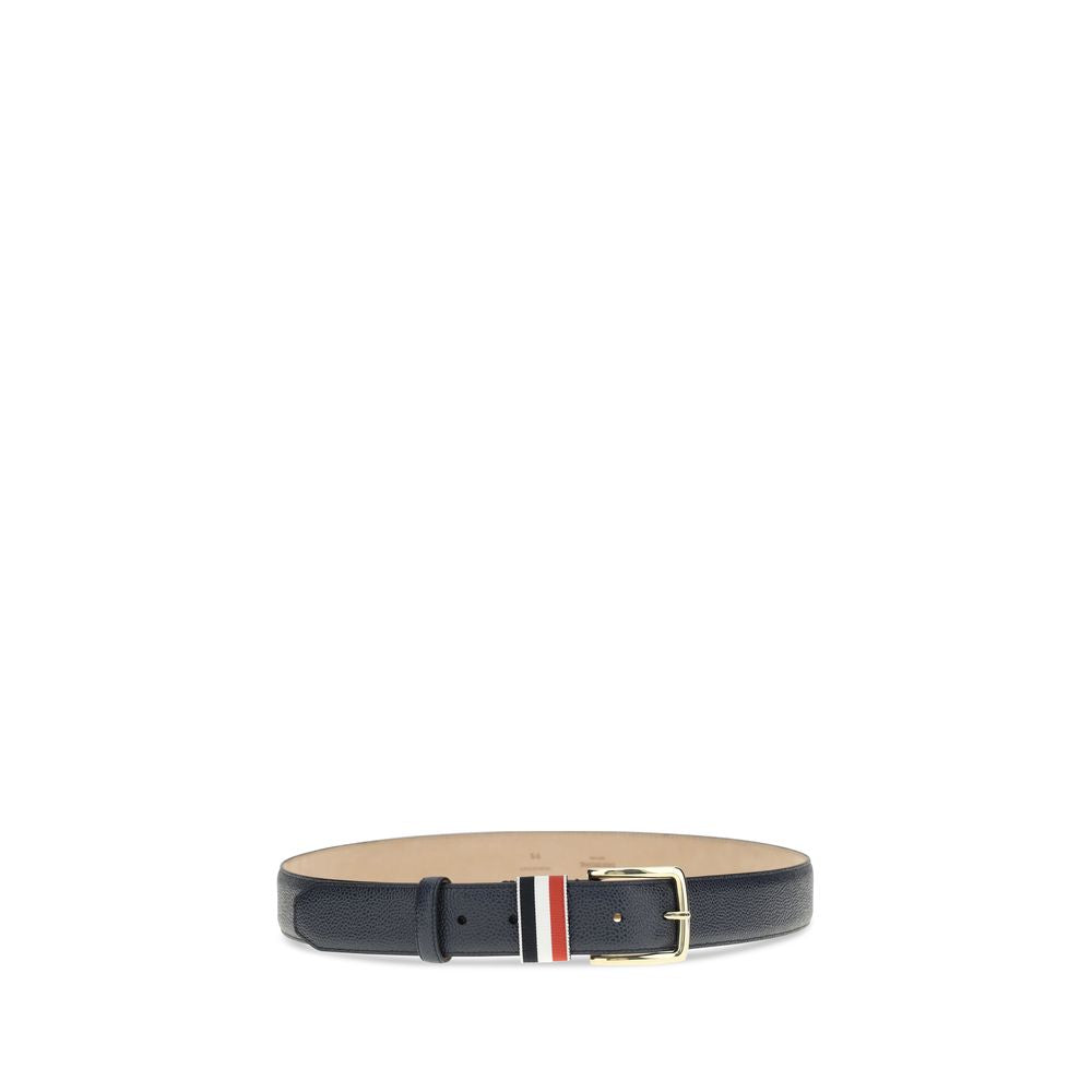 Thom Browne Blue Calf Leather Bos Taurus Regular Belt