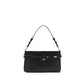 PINKO Black Calf Leather Bos Taurus Shoulder Bag