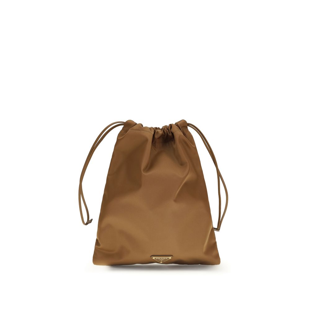 Prada Brown Recycled Polyamide Shoulder Bag