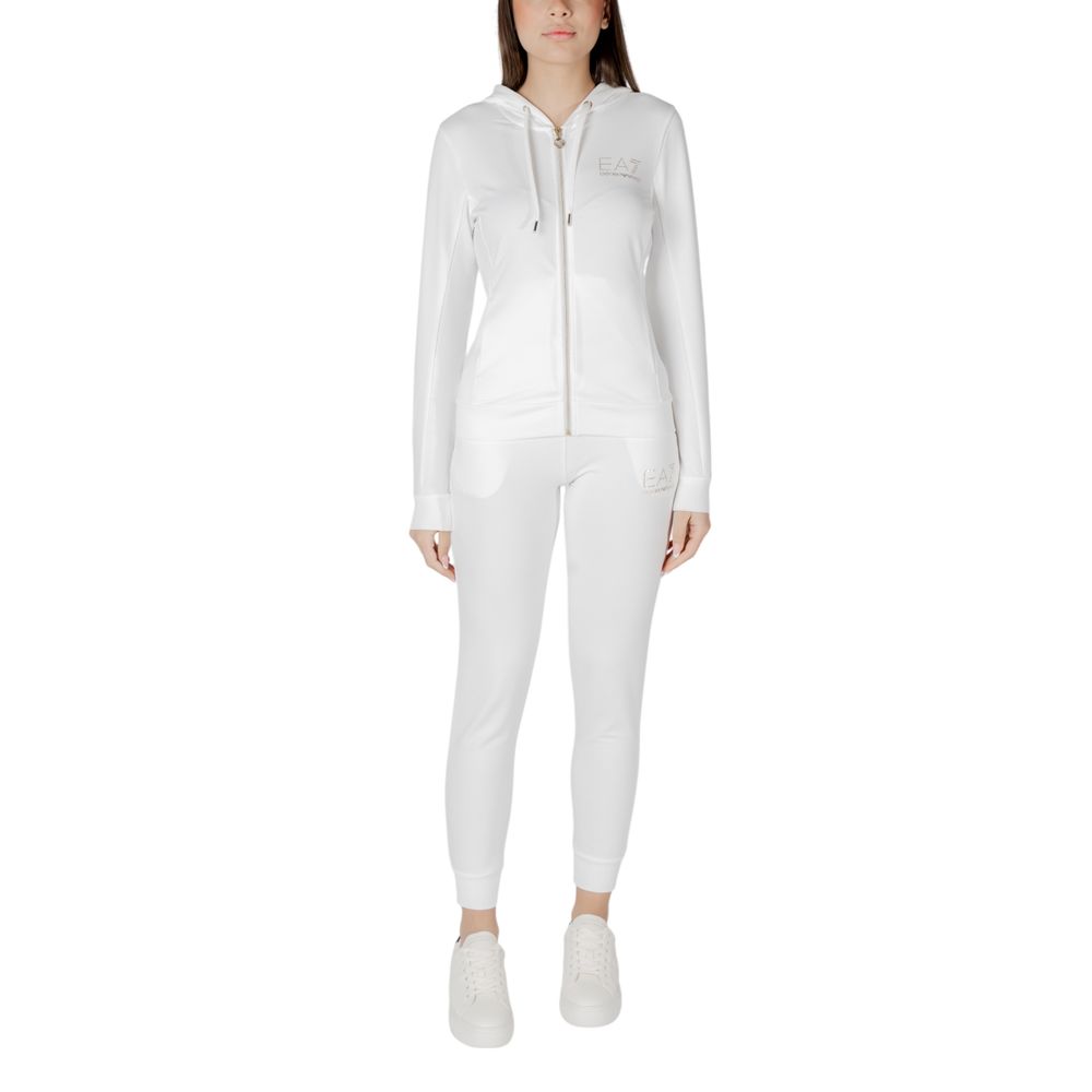 EA7 Emporio Armani Cream Polyester Tracksuit
