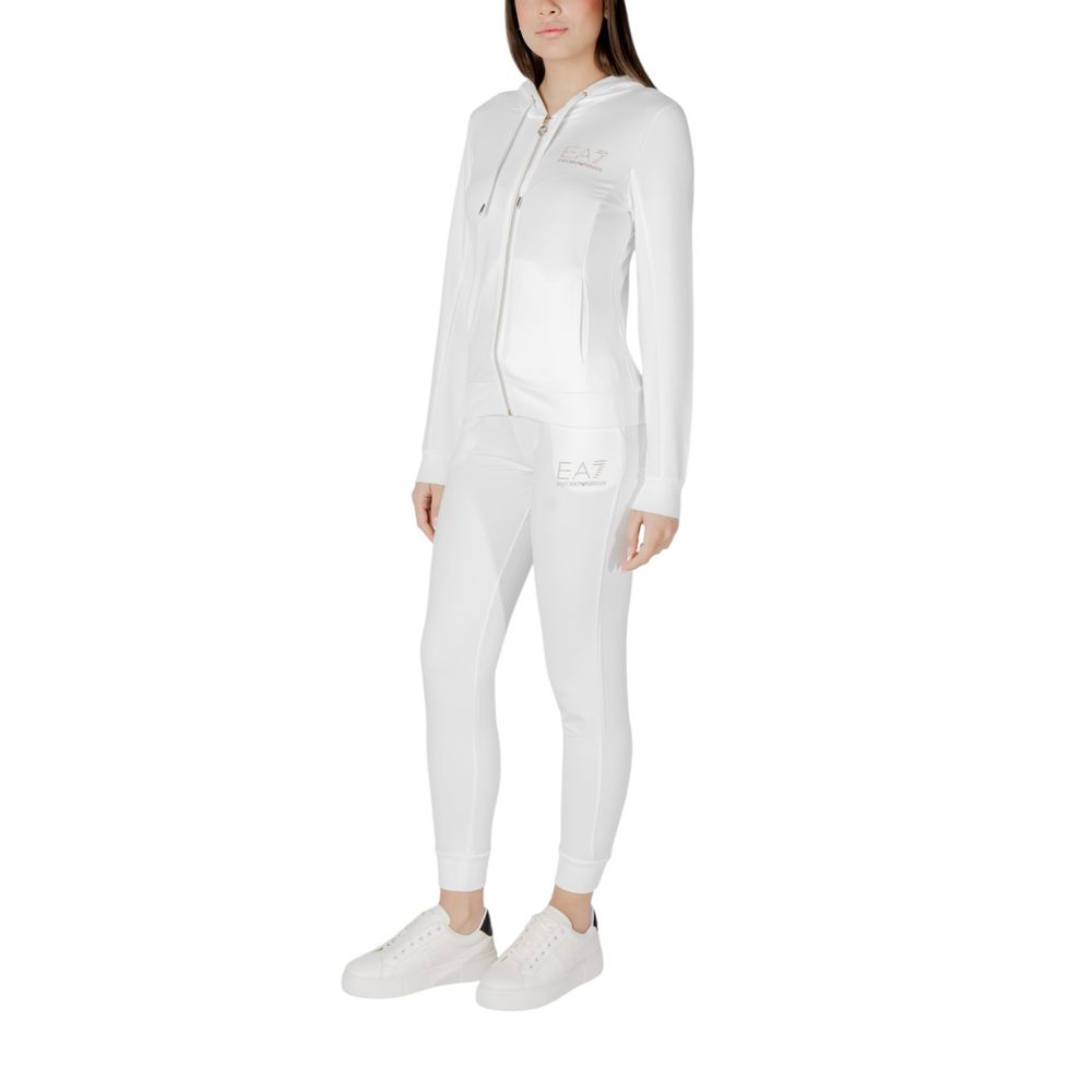 EA7 Emporio Armani Cream Polyester Tracksuit