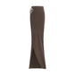 Moncler x Rick Owens Brown Cotton Long Skirt