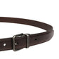 Dolce & Gabbana Men Brown Classic Leather Metal Buckle Belt