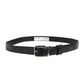 Dolce & Gabbana Men Black Classic Leather Metal Buckle Belt