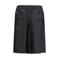 Moncler x Rick Owens Black Polyester Bermuda Shorts