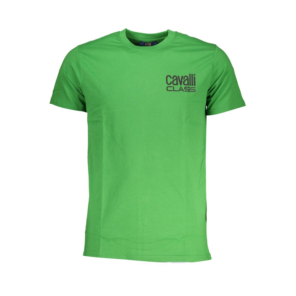 Cavalli Class Verde Cotton Men T-Shirt