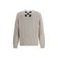 Off-White Beige Cotton Sweatshirt