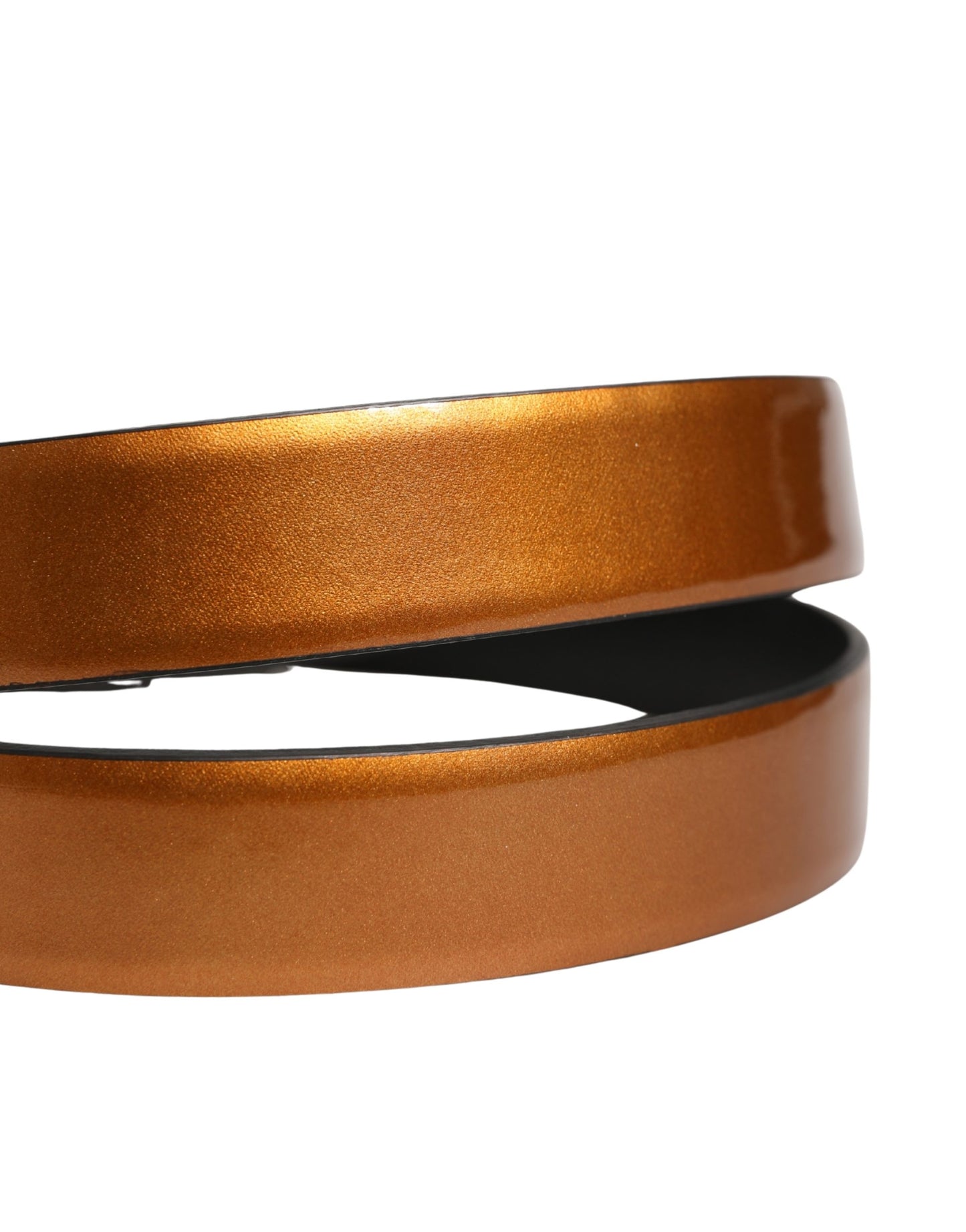 Dolce & Gabbana Men Brown Classic Leather Metal Buckle Belt