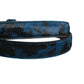 Dolce & Gabbana Men Blue Calf Leather Logo Metal Buckle Belt
