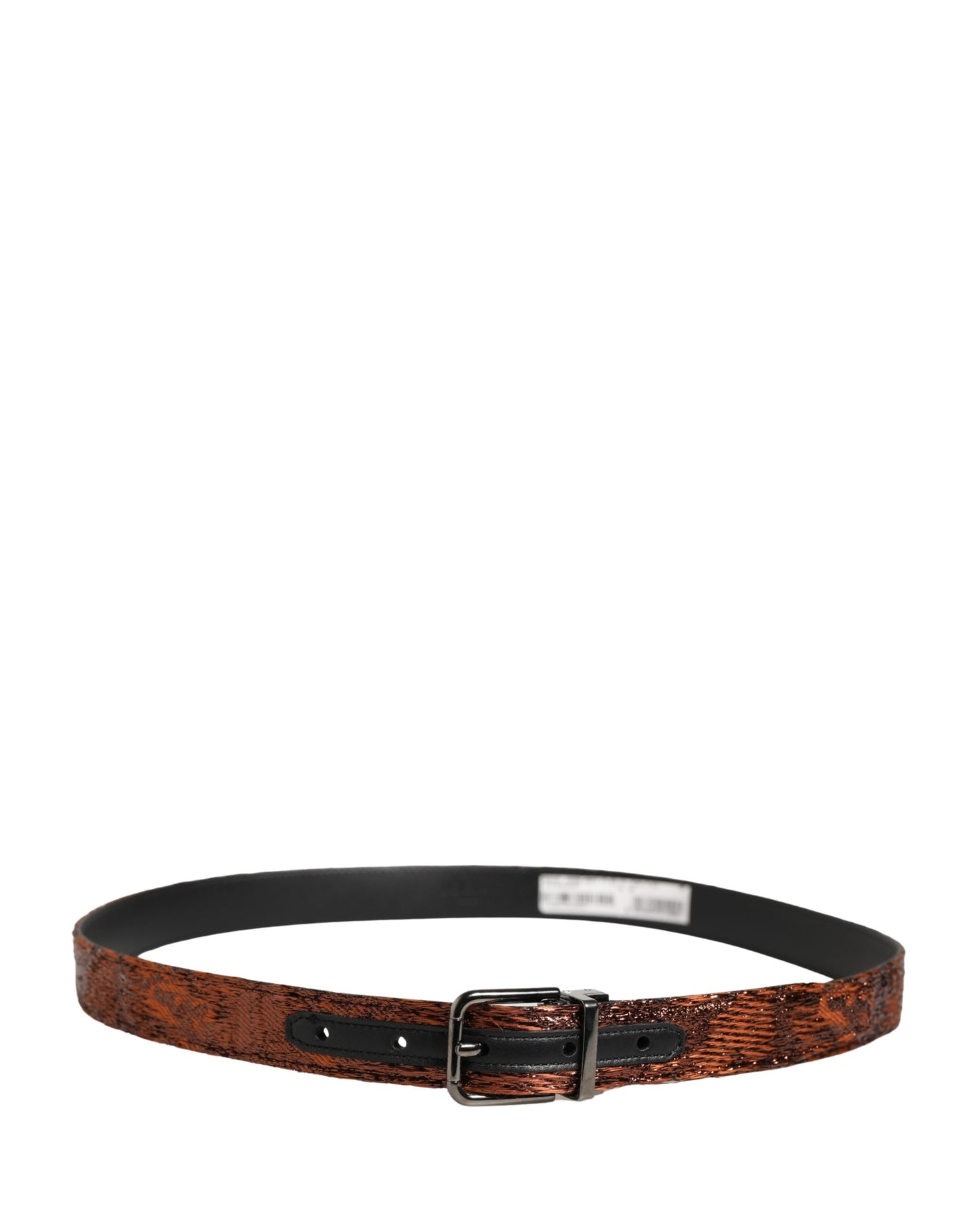 Dolce & Gabbana Men Brown Classic Polyester Metal Buckle Belt