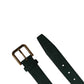 Dolce & Gabbana Men Green Velvet Leather Metal Buckle Belt