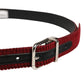 Dolce & Gabbana Men Red Velvet Leather Metal Buckle Belt