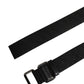 Dolce & Gabbana Men Black DG Logo Polyester Metal Buckle Belt