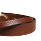 Dolce & Gabbana Men Brown Classic Leather Metal Buckle Belt