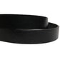 Dolce & Gabbana Men Black Classic Leather Logo Buckle Belt