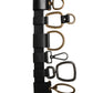 Dolce & Gabbana Men Black Classic Leather Metal Buckle Belt
