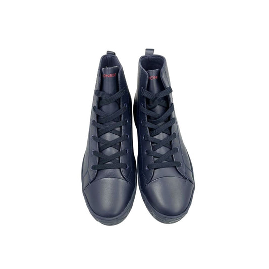 Borbonese Blue Genuine Leather Men Sneaker