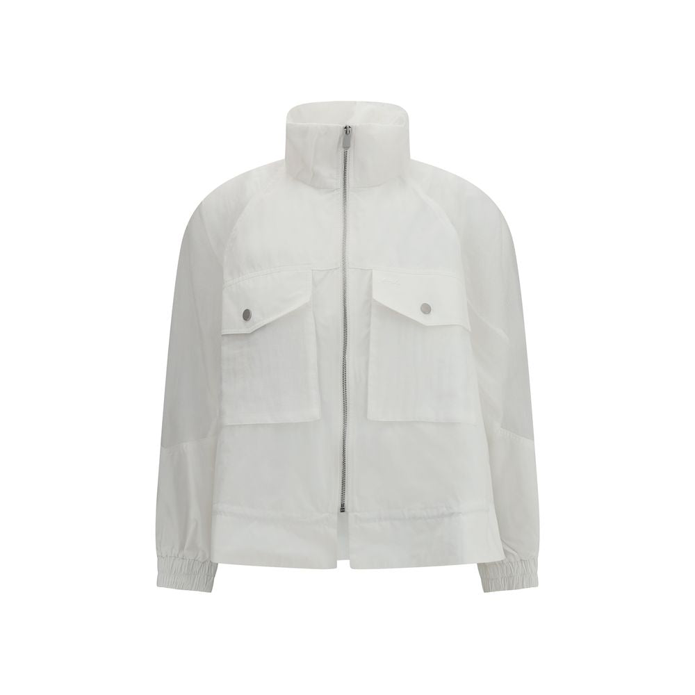 PINKO White Polyester Shell Jacket
