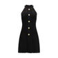 Balmain Black Viscose Cocktail Dress