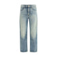 7FOR Blue Cotton Relaxed Fit Jeans