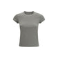 Rick Owens Gray Cotton T-Shirt