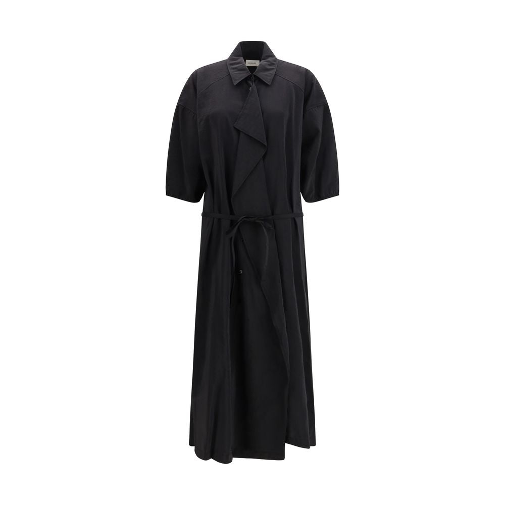 Lemaire Black Silk Casual Dress