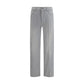 Prada Gray Cotton Straight-Leg Jeans