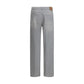 Prada Gray Cotton Straight-Leg Jeans