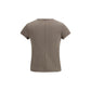 Rick Owens Brown Cotton T-Shirt