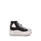 R13 Black Cotton High Top Sneakers