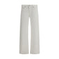 Agolde White Cotton Jeans Denim