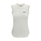 The Attico White Cotton Sleeveles T-Shirt