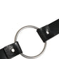 Dolce & Gabbana Black Double Strap Leather Silver Buckle Belt