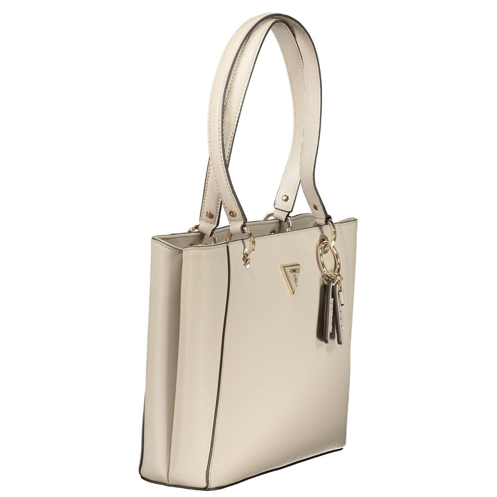Guess Jeans Beige Poliuretano Women Handbag