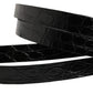 Dolce & Gabbana Black Double Strap Leather Silver Buckle Belt